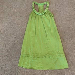 Calypso St. Barth Silk Tent Dress Braided Halter Neck